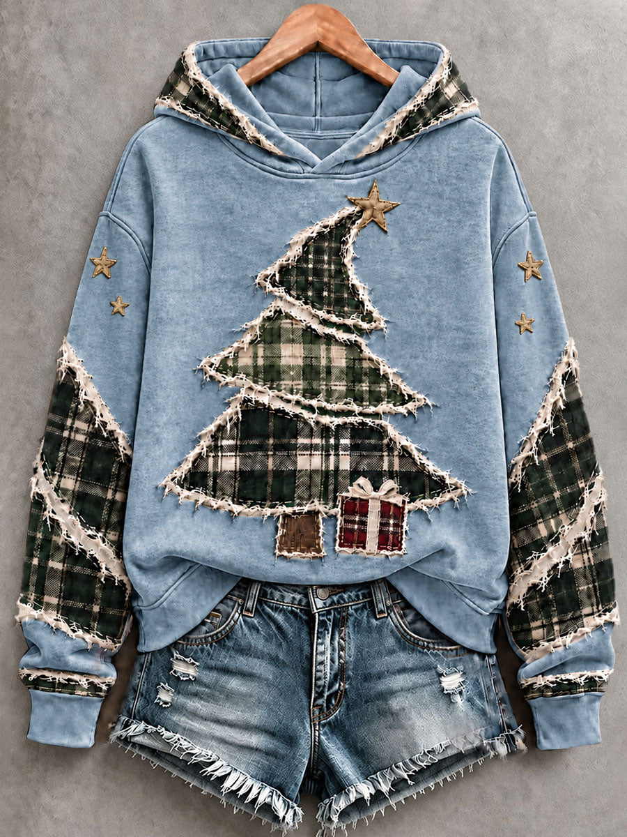 Women's Christmas Tree Art Hoodie