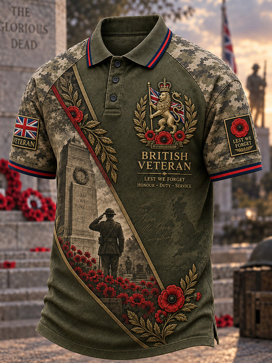 Men's British Veterans' Memorial Short Sleeves Shirt