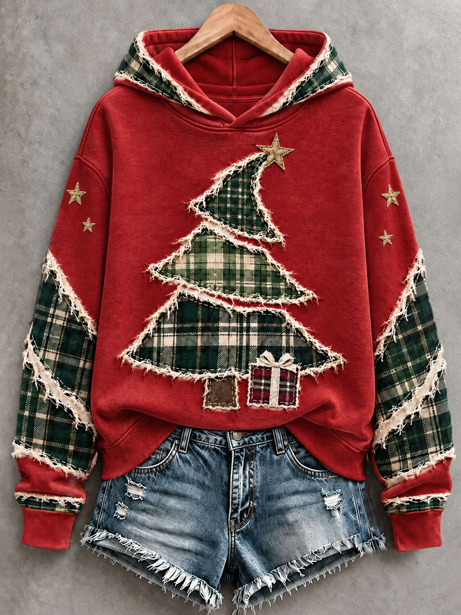 Women's Christmas Tree  Art Hoodie