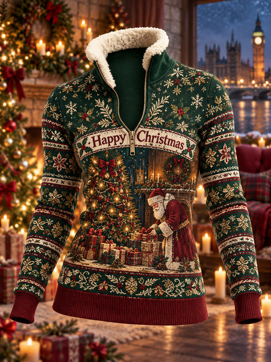 Women's UK Christmas Fleece Sweatshirt