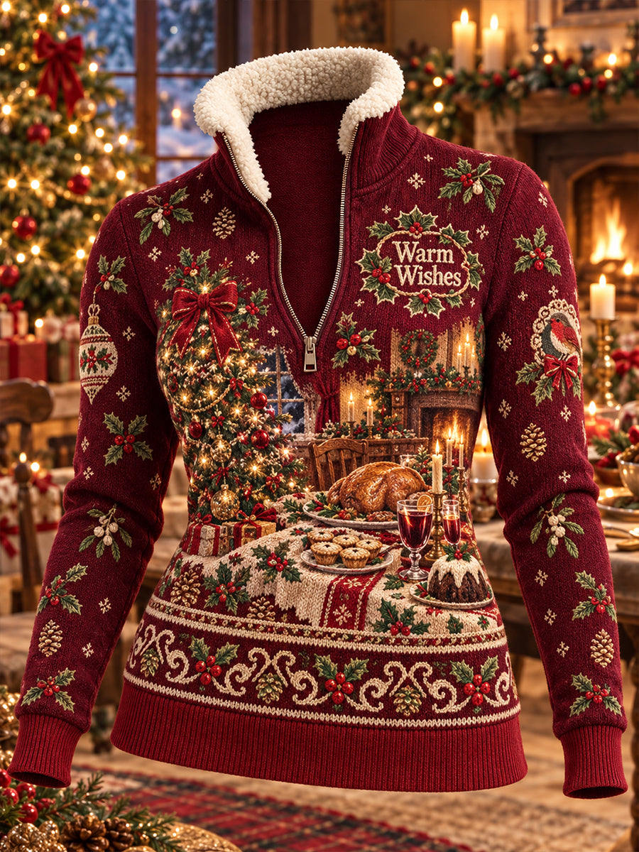 Women's UK Christmas Fleece Sweatshirt