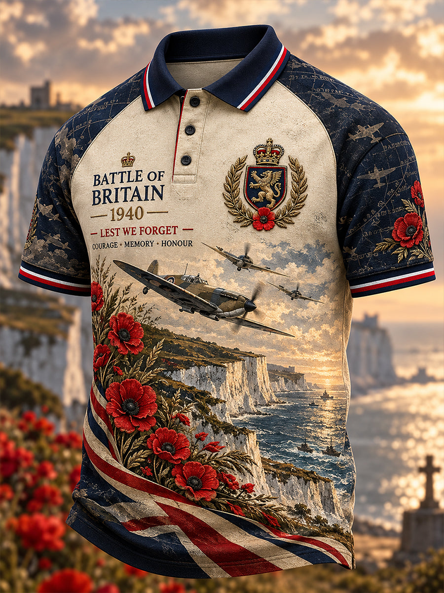 Men's British Veterans Remembrance Day Short Sleeves Shirt