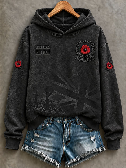 Women's Lest We Forget Print Regular Sweatshirt